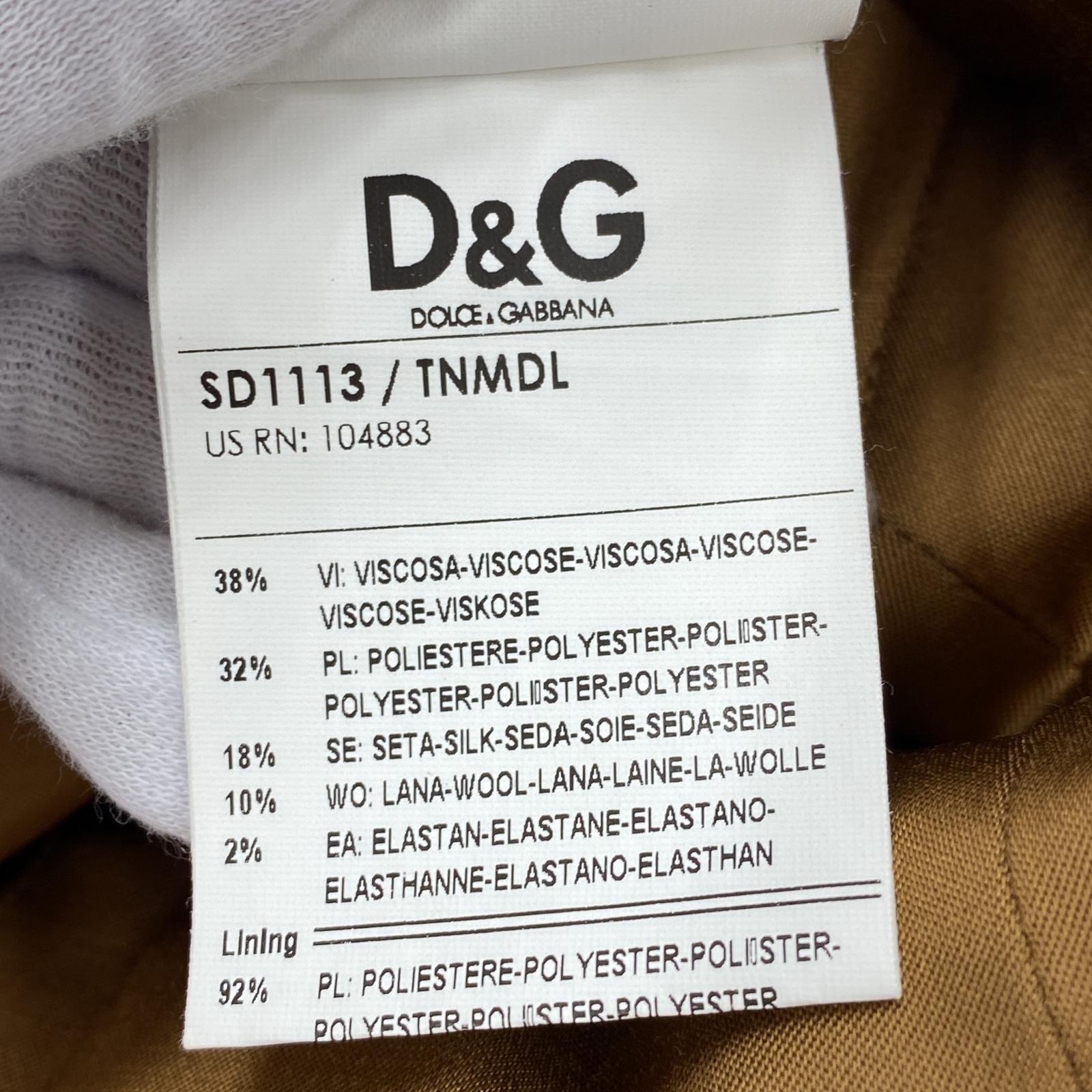 ワンピース DOLCE&GABBANA ワンピース 茶 36 ブラウン