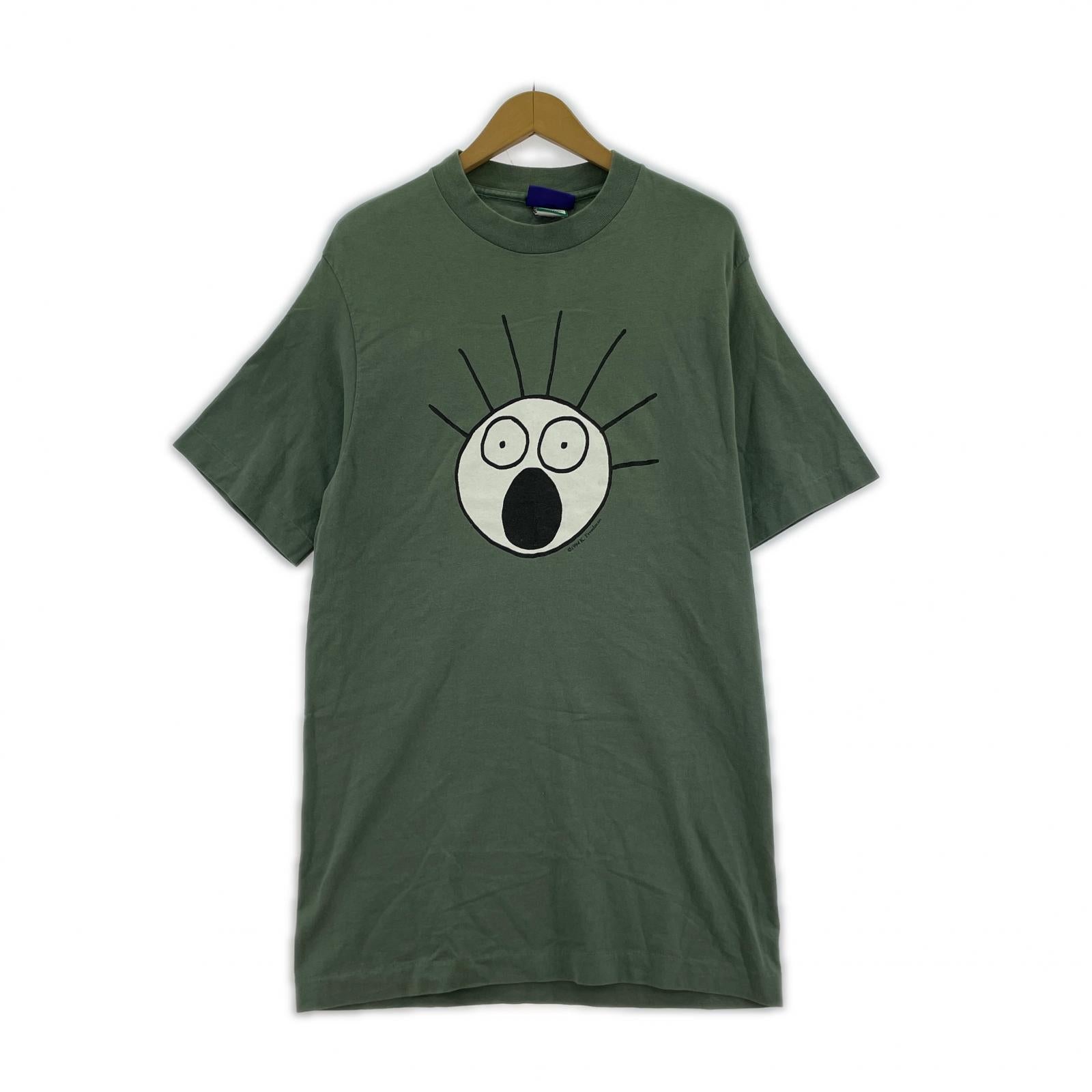 その他トップス Levi's×Scared Guy USA製 プリントTee M 緑 M グリーン