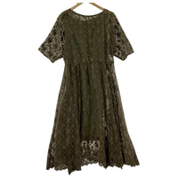 ワンピース Rythme/KUMIKYOKU/SSレースワンピース/KHK 2 カーキ