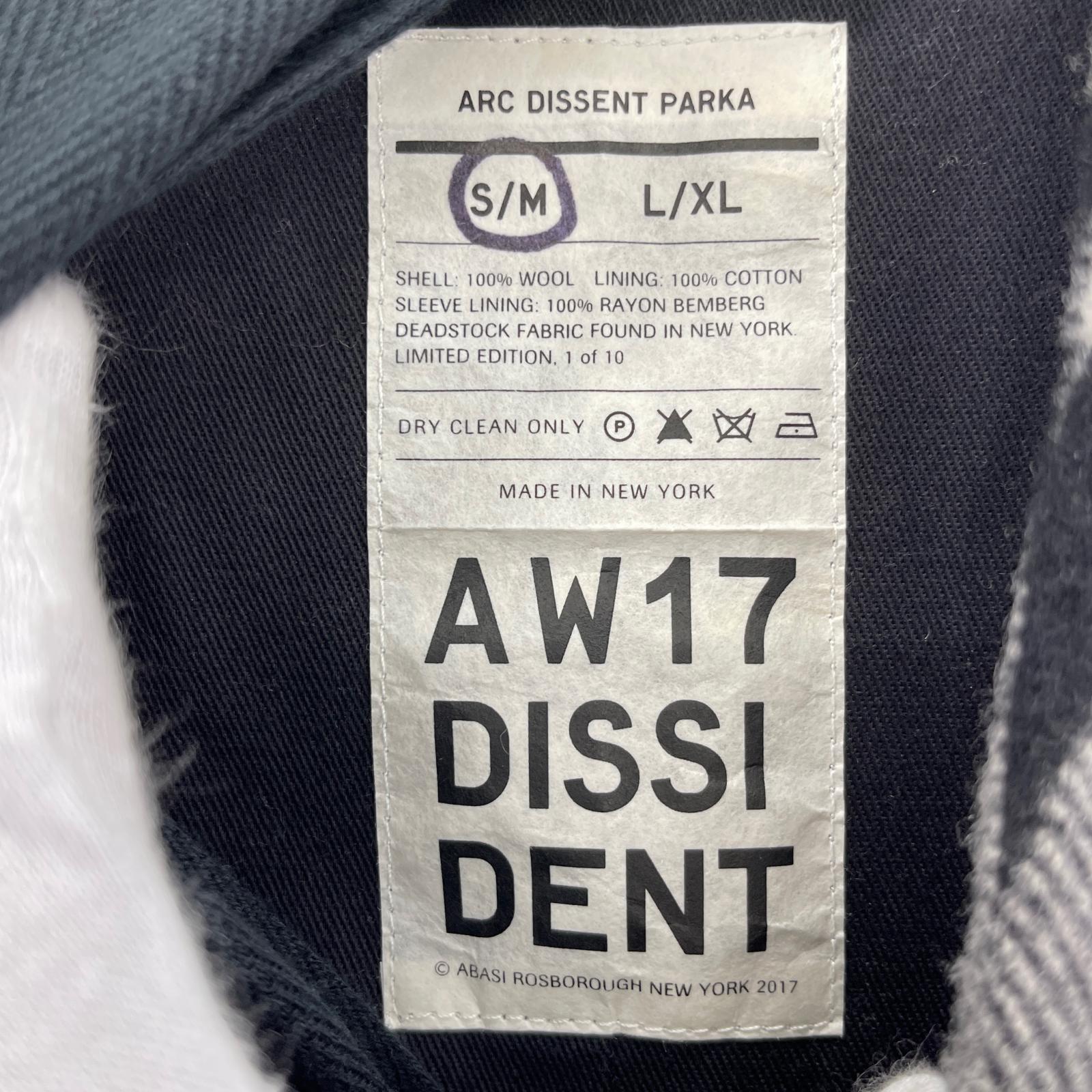 その他アウター ABASI ROSBOROUGH/ARC DISSENT PARKA/チェック/コート L
