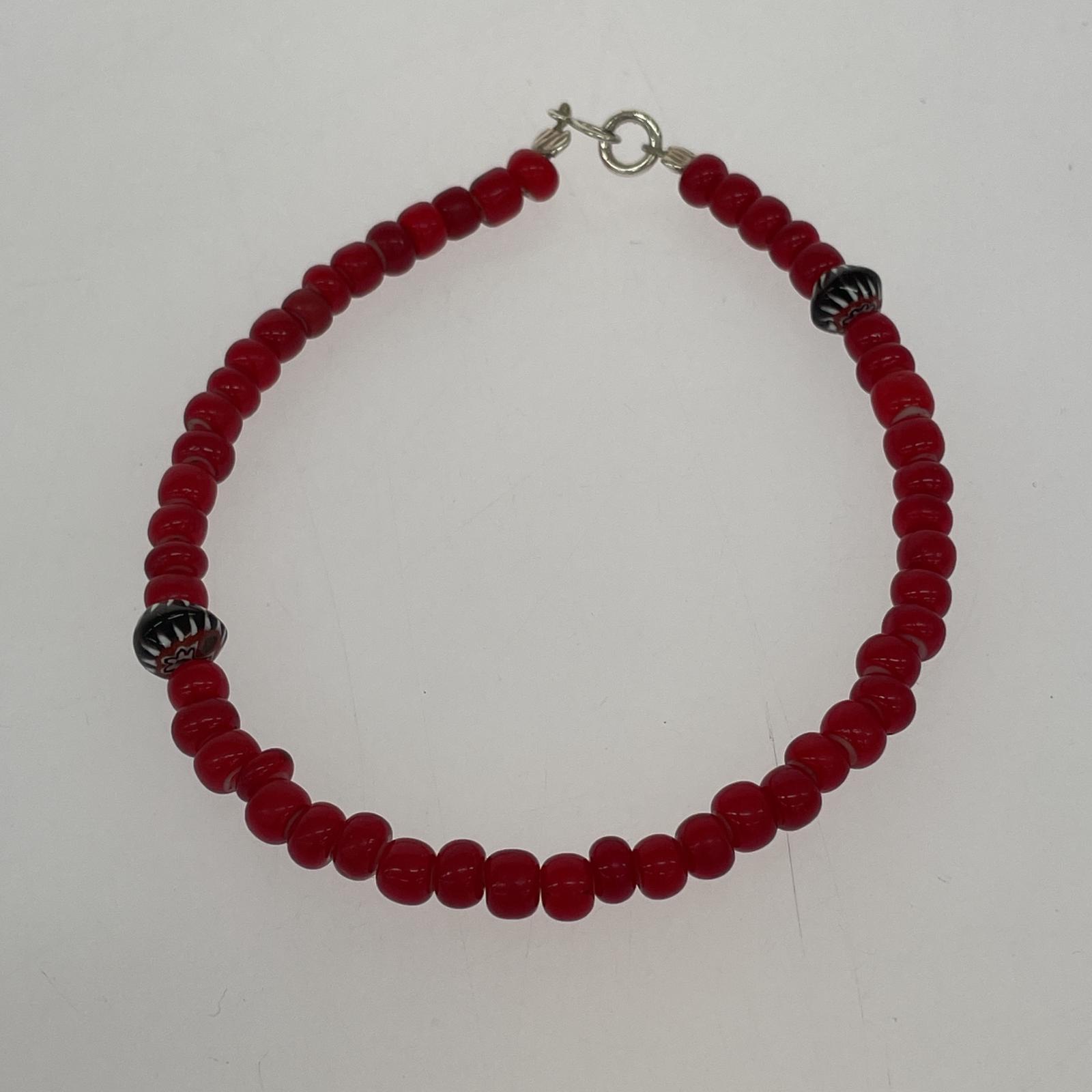 その他アクセサリー OLD・VINTAGE 血赤ブレスレット 珊瑚 ビーズ レッド