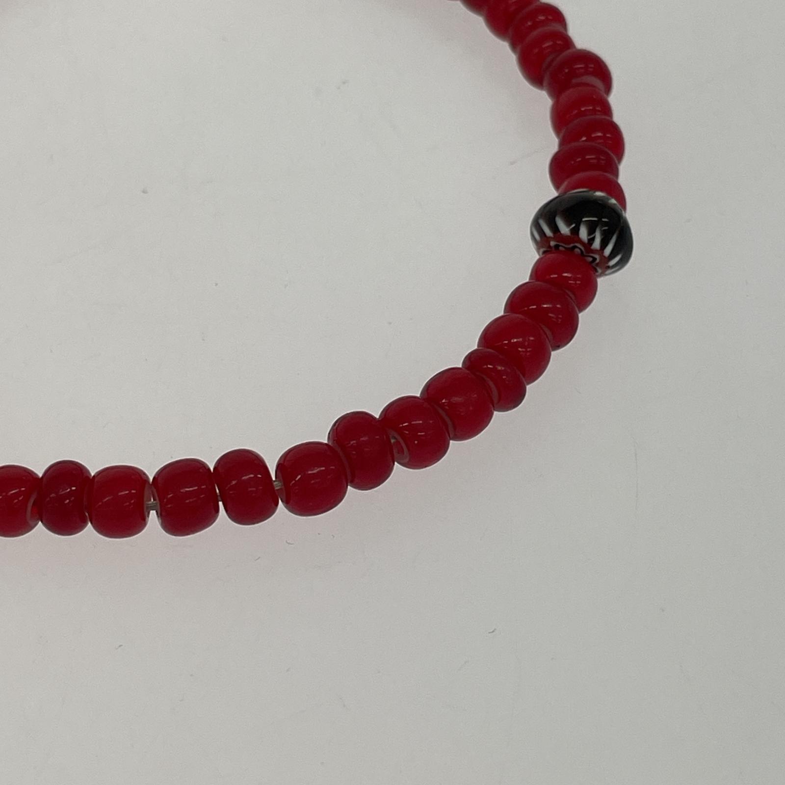 その他アクセサリー OLD・VINTAGE 血赤ブレスレット 珊瑚 ビーズ レッド