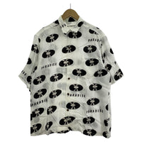 長袖シャツ WACKO MARIA レコード柄アロハシャツ L ホワイト