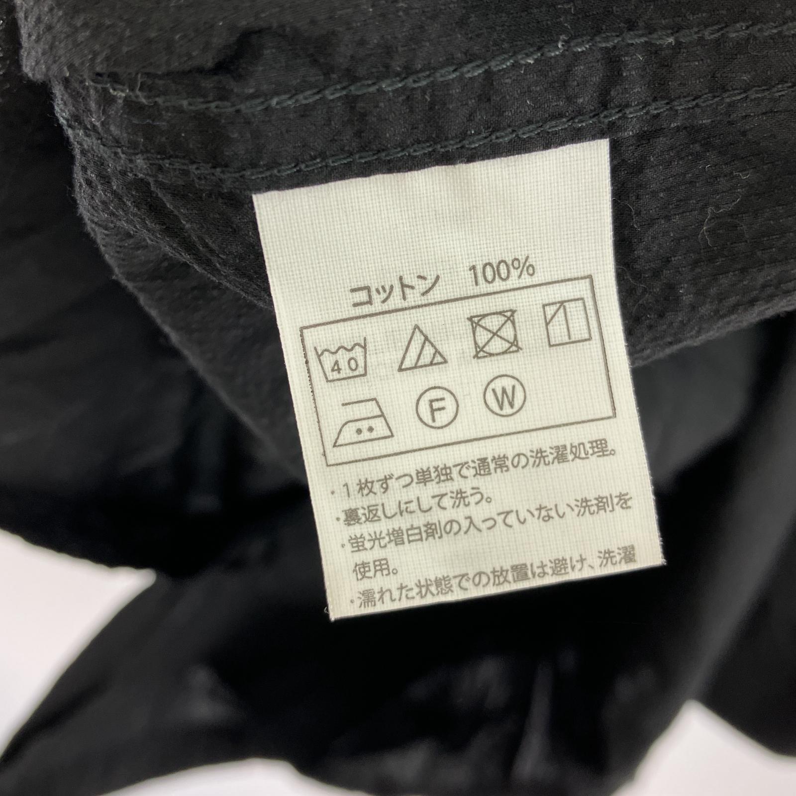 半袖シャツ 24SS Finx Cotton Cordlane Open Collar Shirt (L) L ブラック