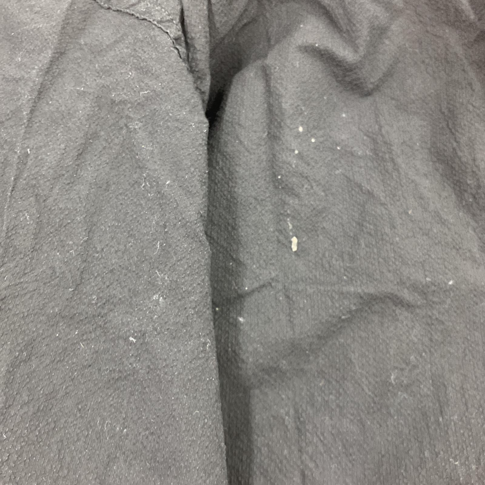 半袖シャツ 24SS Finx Cotton Cordlane Open Collar Shirt (L) L ブラック
