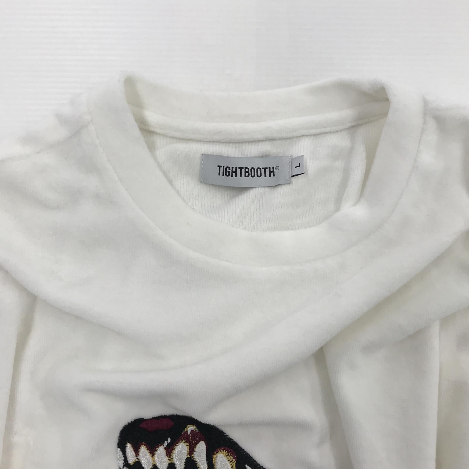 その他トップス TIGHTBOOTH BITE VELOUR 3/4 SLE L ホワイト