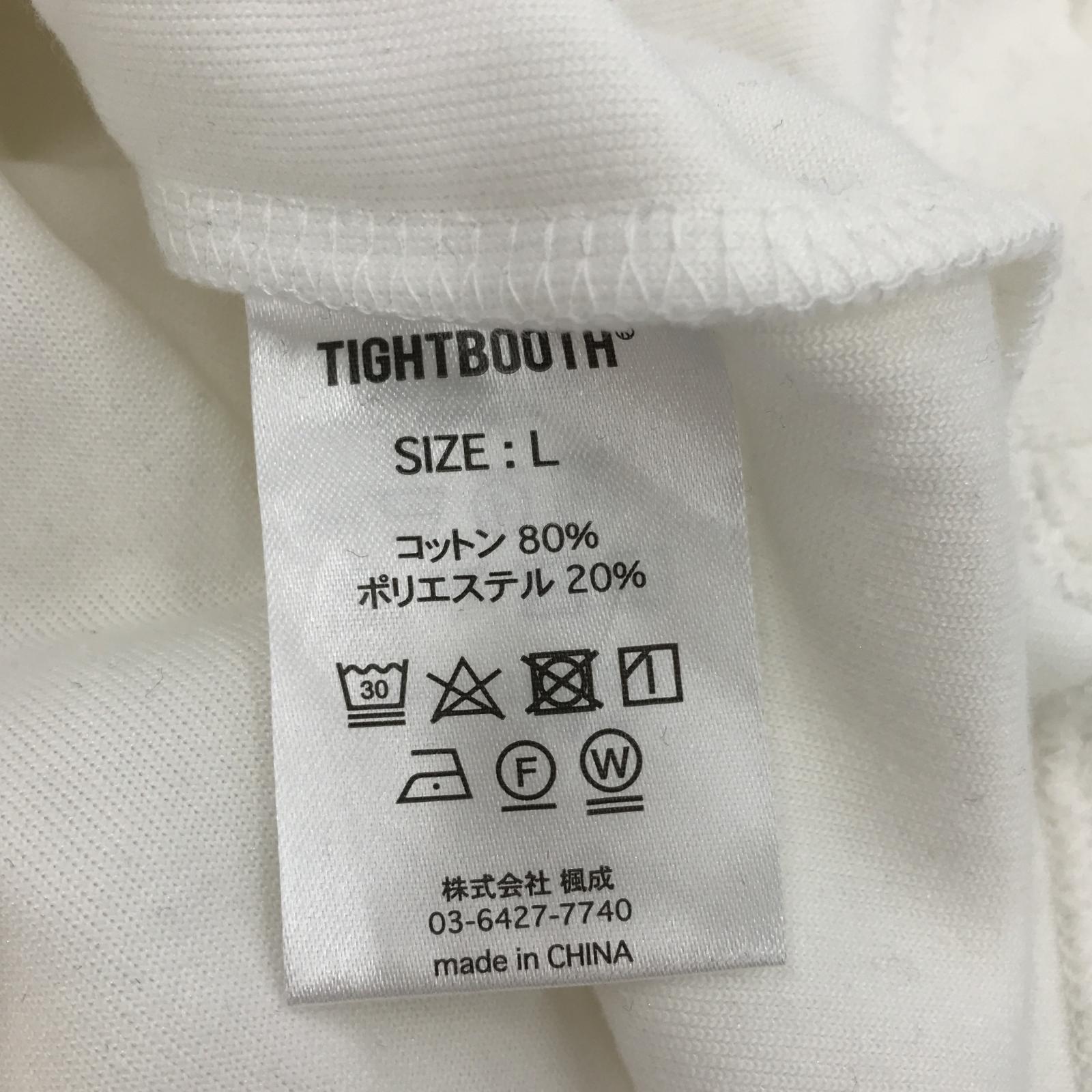 その他トップス TIGHTBOOTH BITE VELOUR 3/4 SLE L ホワイト
