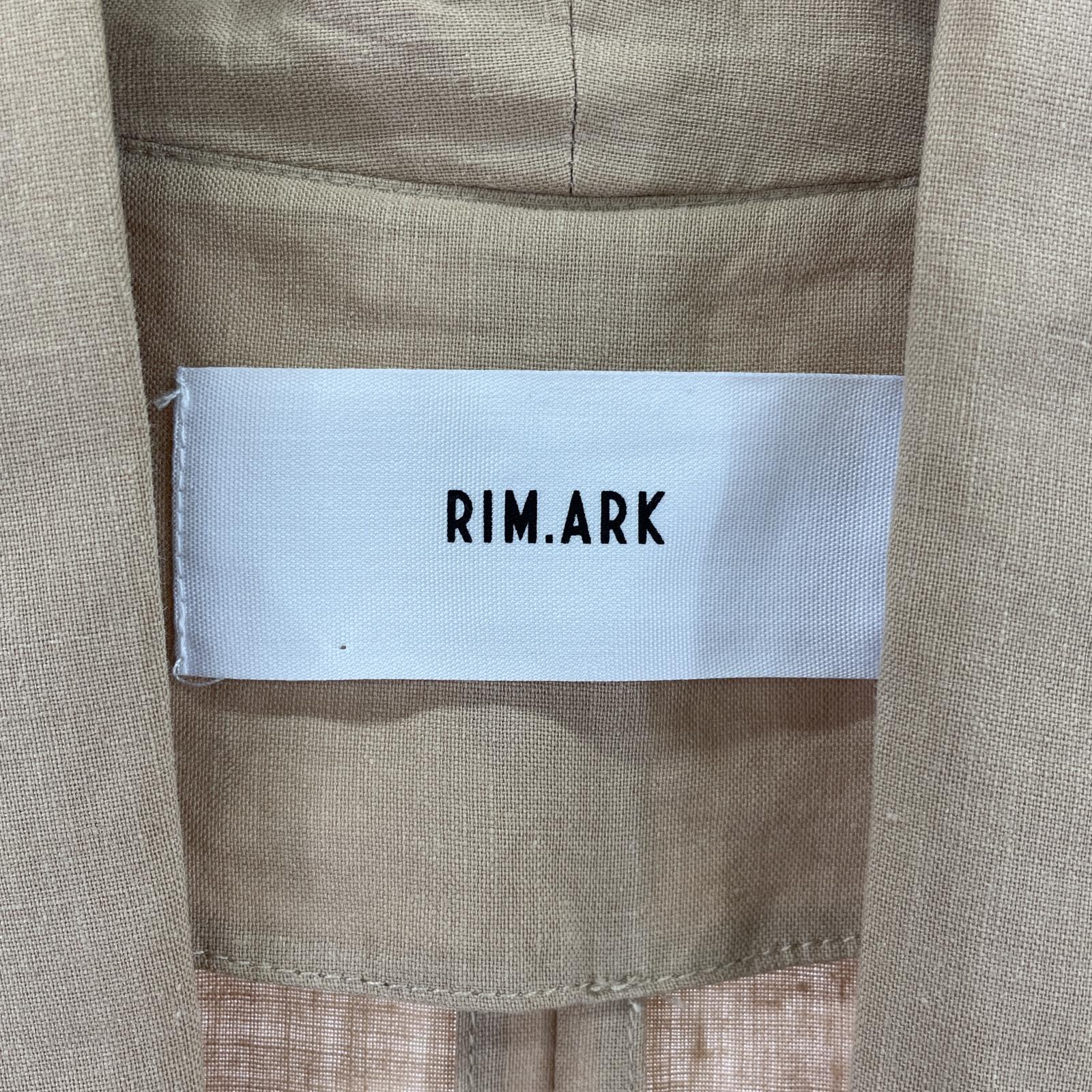 その他アウター RIM.ARK リネンロングコート ベージュ F フリー ブラウン