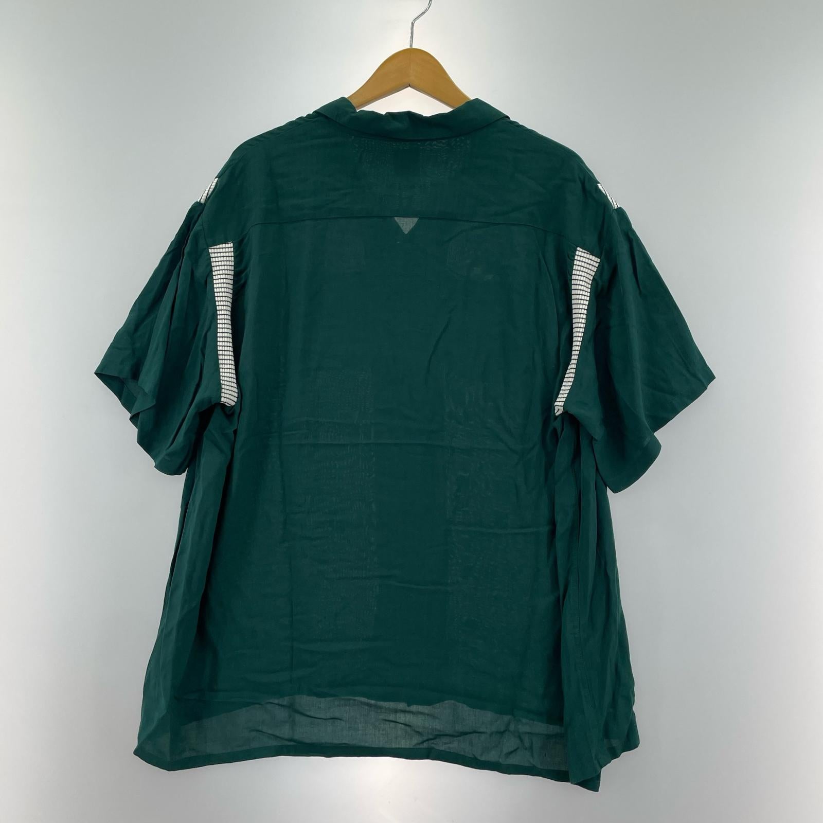 長袖シャツ CALM ボーリングシャツ XL グリーン グリーン