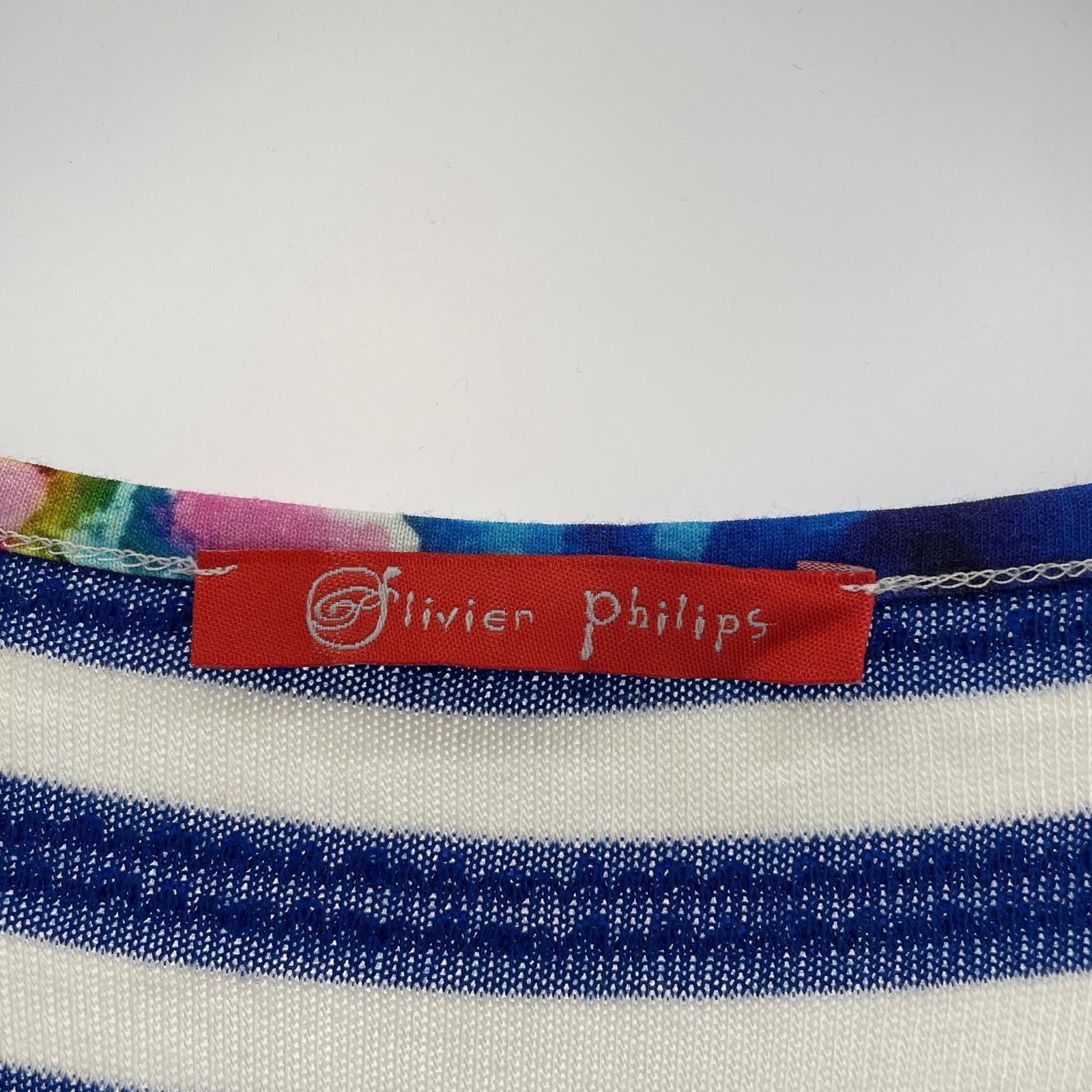 ワンピース olivier philips フレンチ袖スパンコール柄ワ マルチカラー