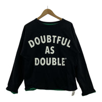 長袖Tシャツ DOUBTFUL AS DOUBLE DD01CS009 リ S ブラック