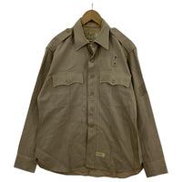 長袖シャツ Long Beach 60s?70s California highway patrol shirt ブラウン