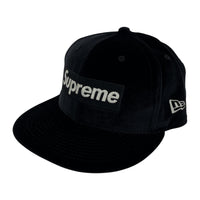 その他帽子 Supreme/22AW VELOUR BOX LOGO/キャップ ブラック