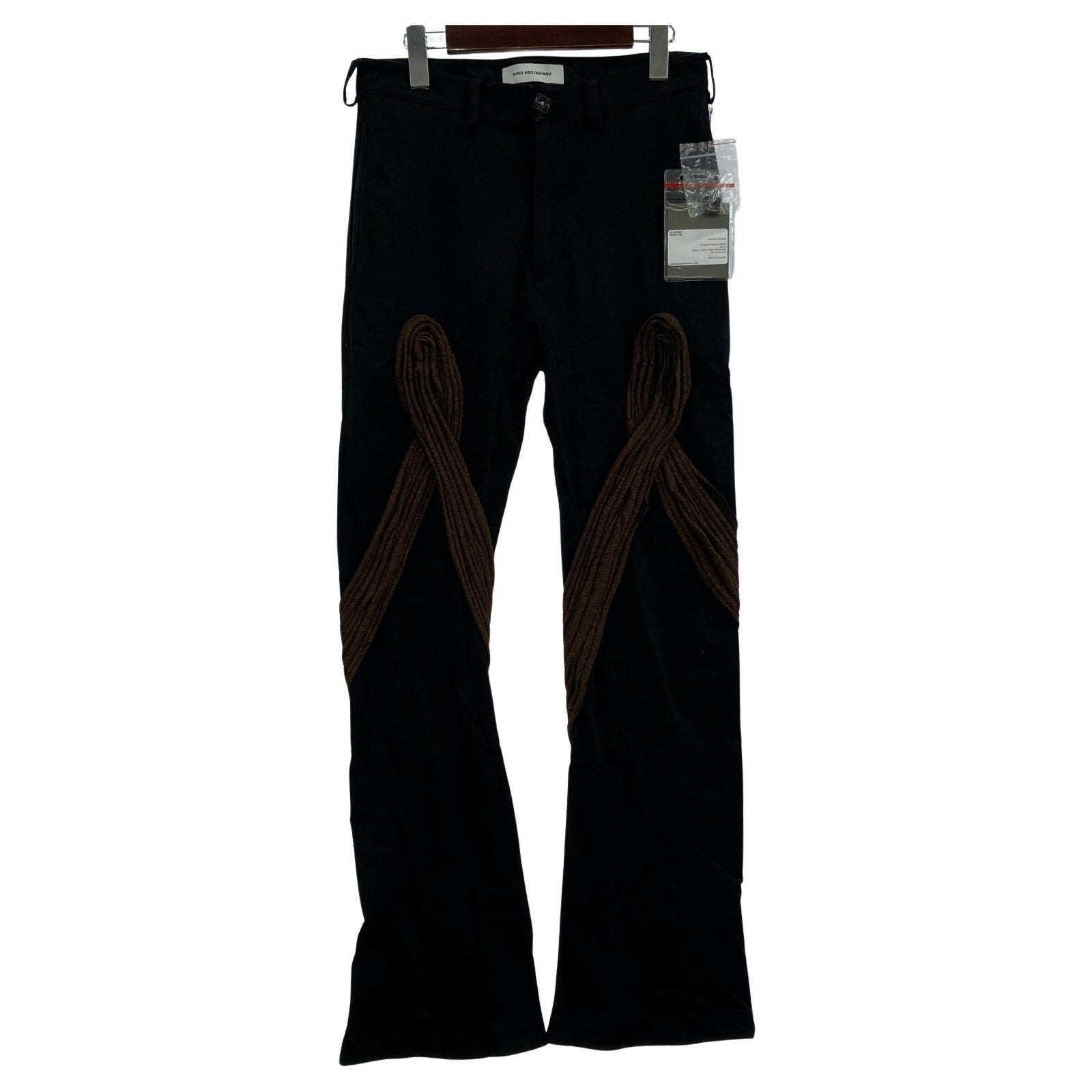 その他ボトムス KIKO KOSTADINOV 24SS DEULTUM ストレートパンツ 46 ブラック ブラック