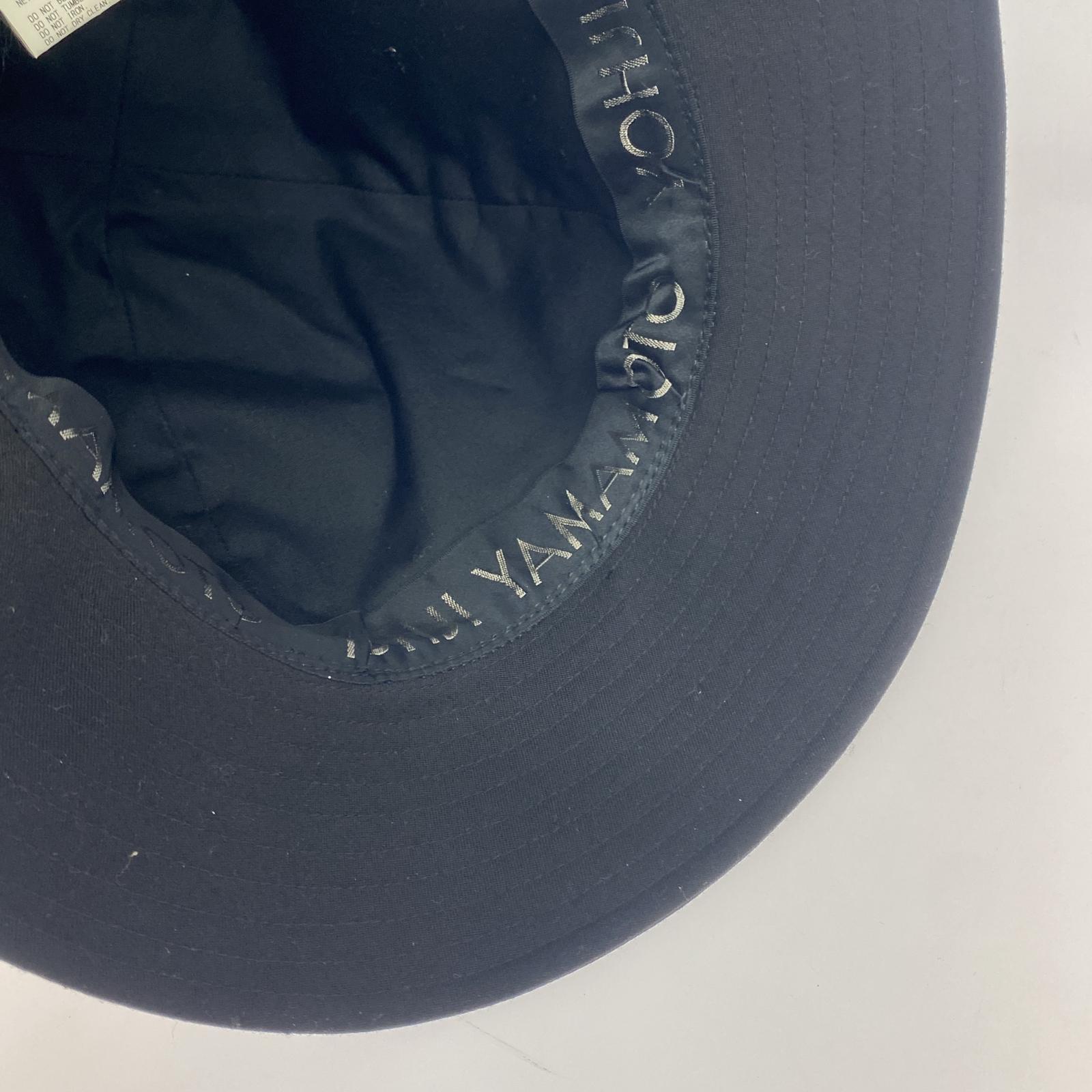 その他帽子 Yohji Yamamoto POUR HOMME レザーリボンウールギャバジンフェドラハット ブラック ブラック