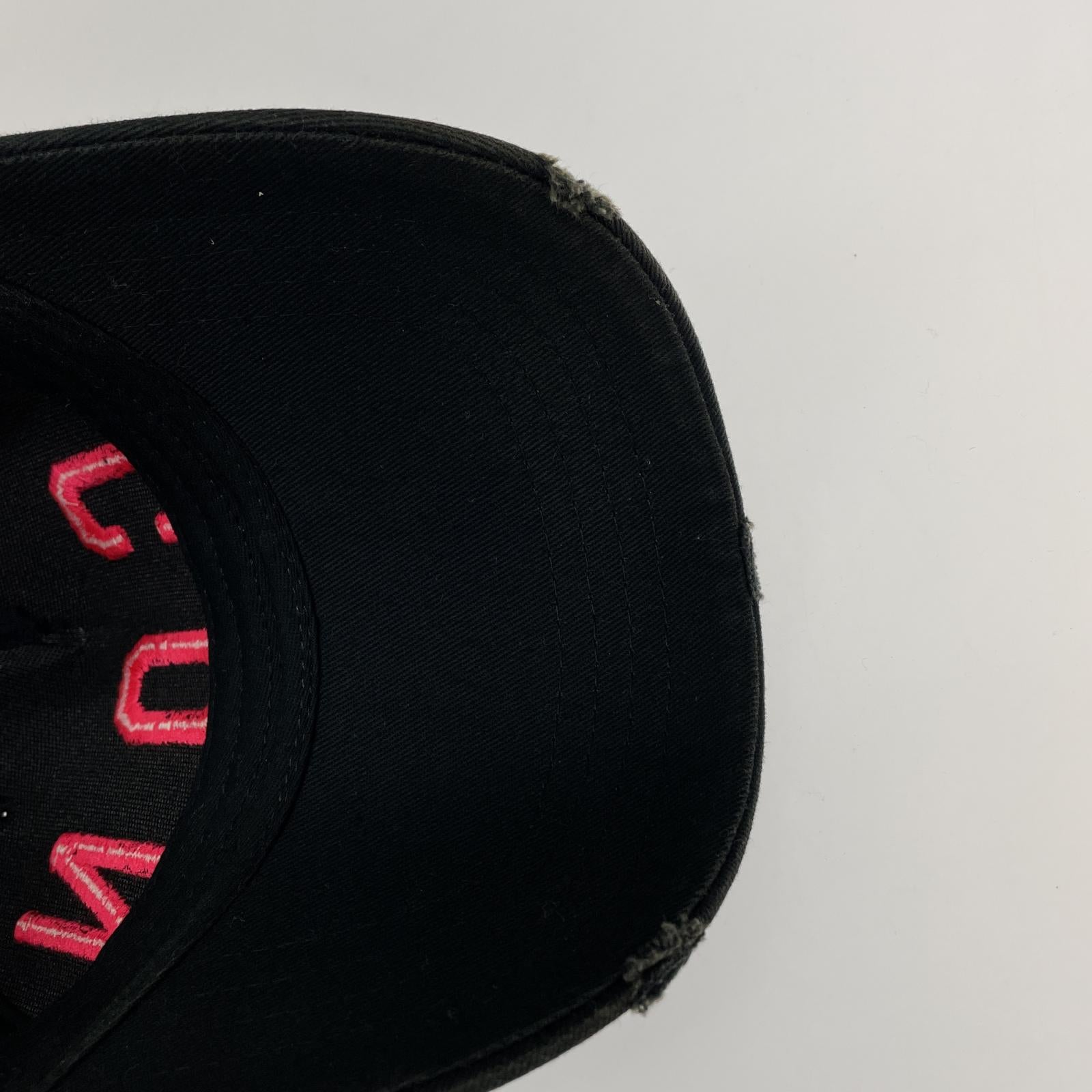 キャップ DSQUARED2 ICON BASEBALL CAP S82BC4001 黒 ピンク ブラック
