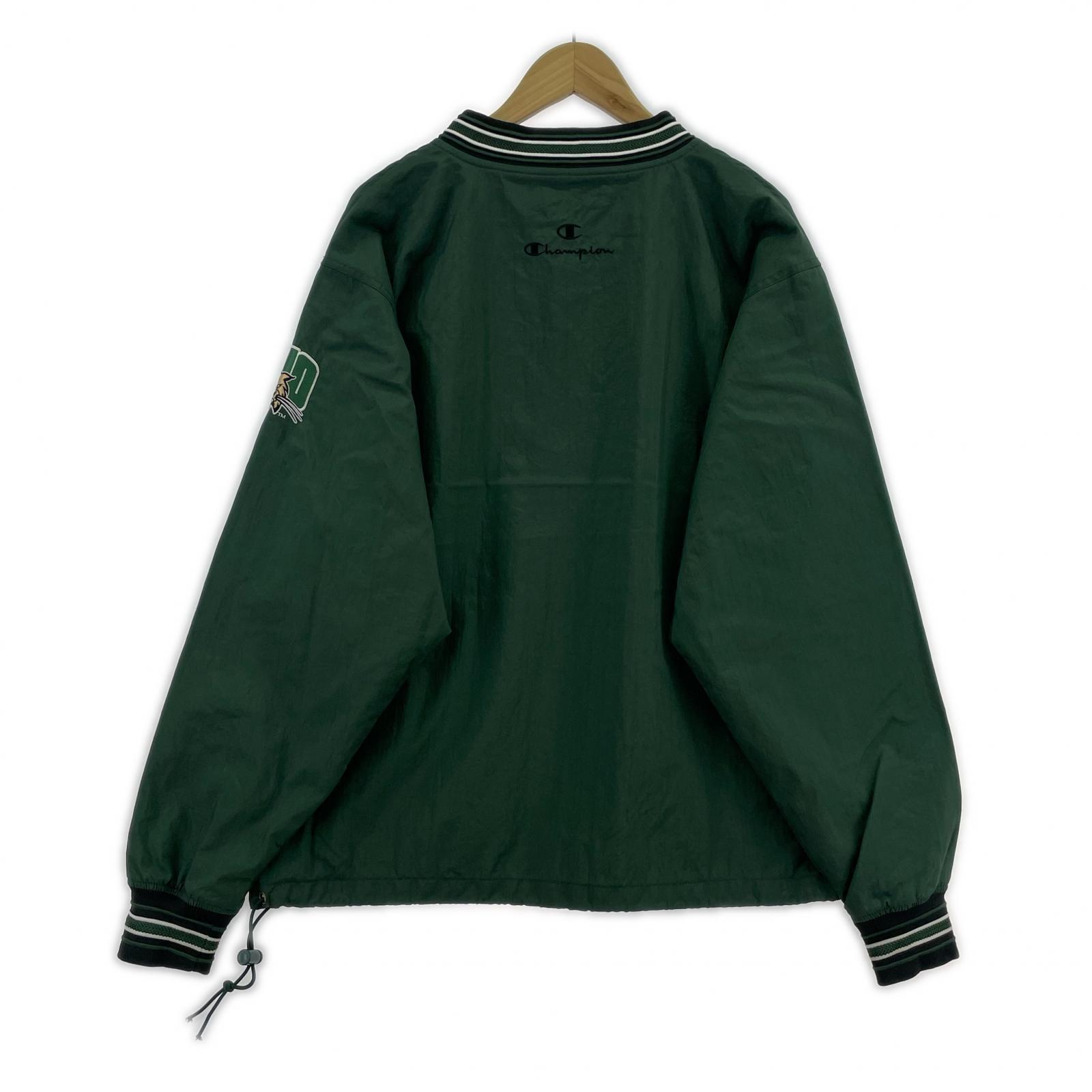 その他アウター 90s champion nylon pullover OHIO 緑 M M グリーン