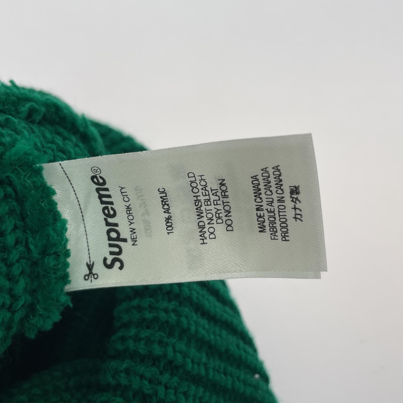 その他帽子 Supreme ロゴビーニー GRN グリーン