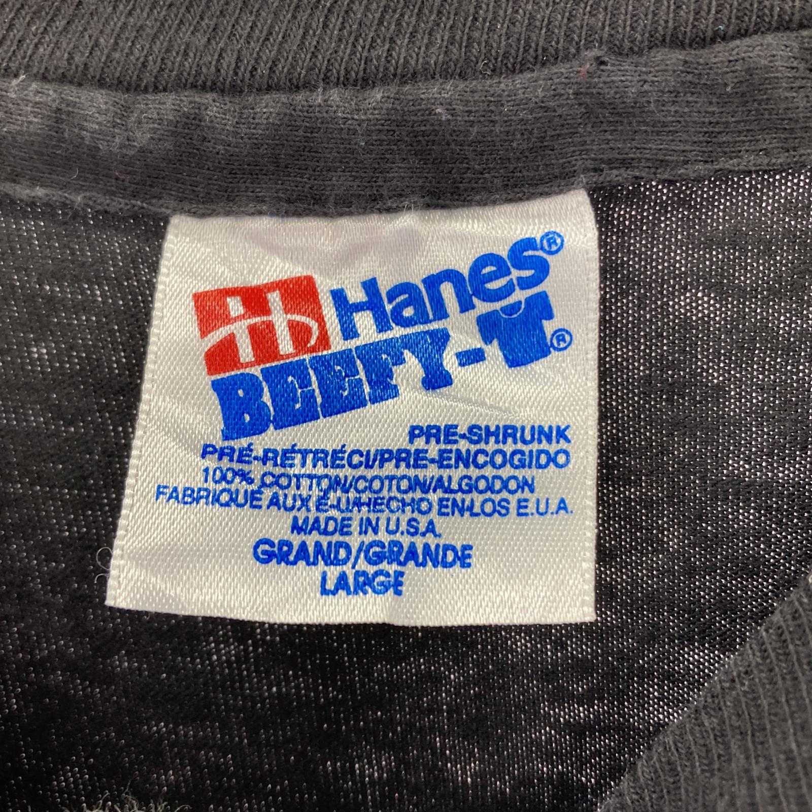 その他トップス HANES 90's ヴィンテージ Tシャツ USA製 L ブラック
