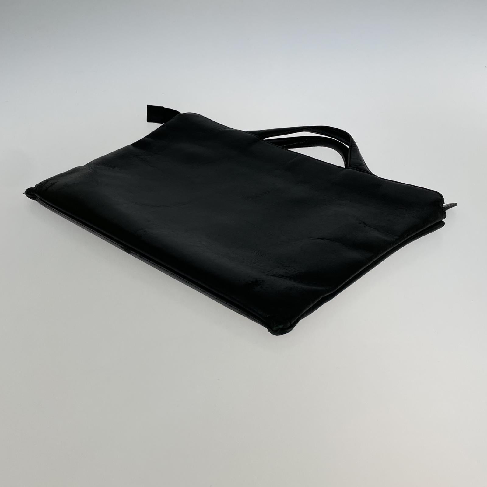 その他バッグ TRION/レザーブリーフケース/BLK ブラック