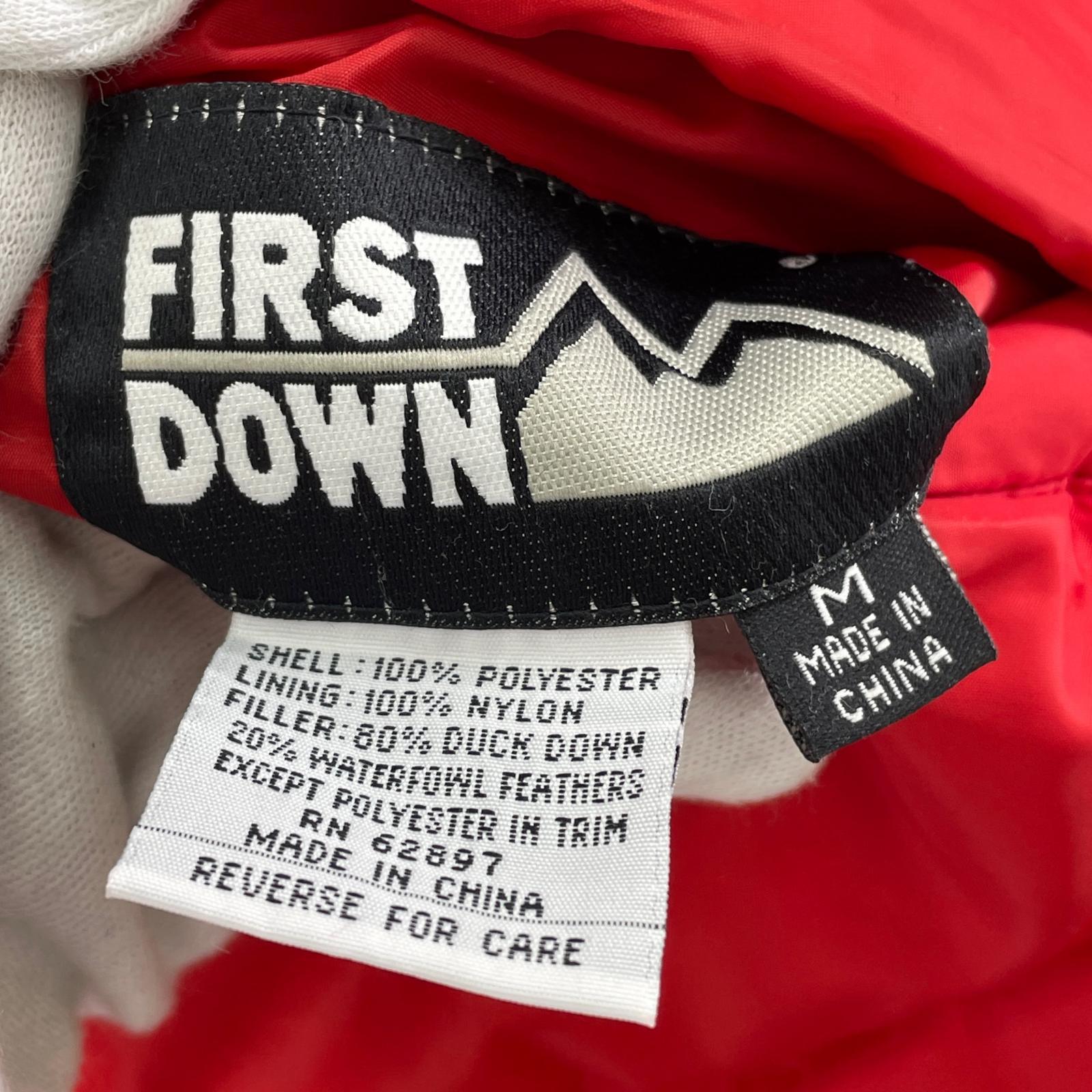 その他アウター FIRST DOWN リバーシブルダウンジャケット(M)赤黒 M