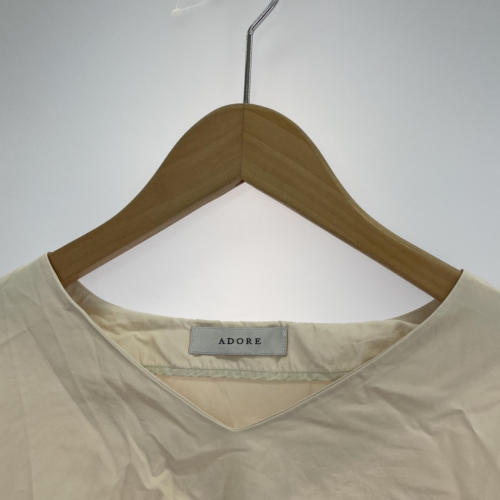 その他トップス ADORE コンフォートストレッチブラウス ベージュ 38 ベージュ