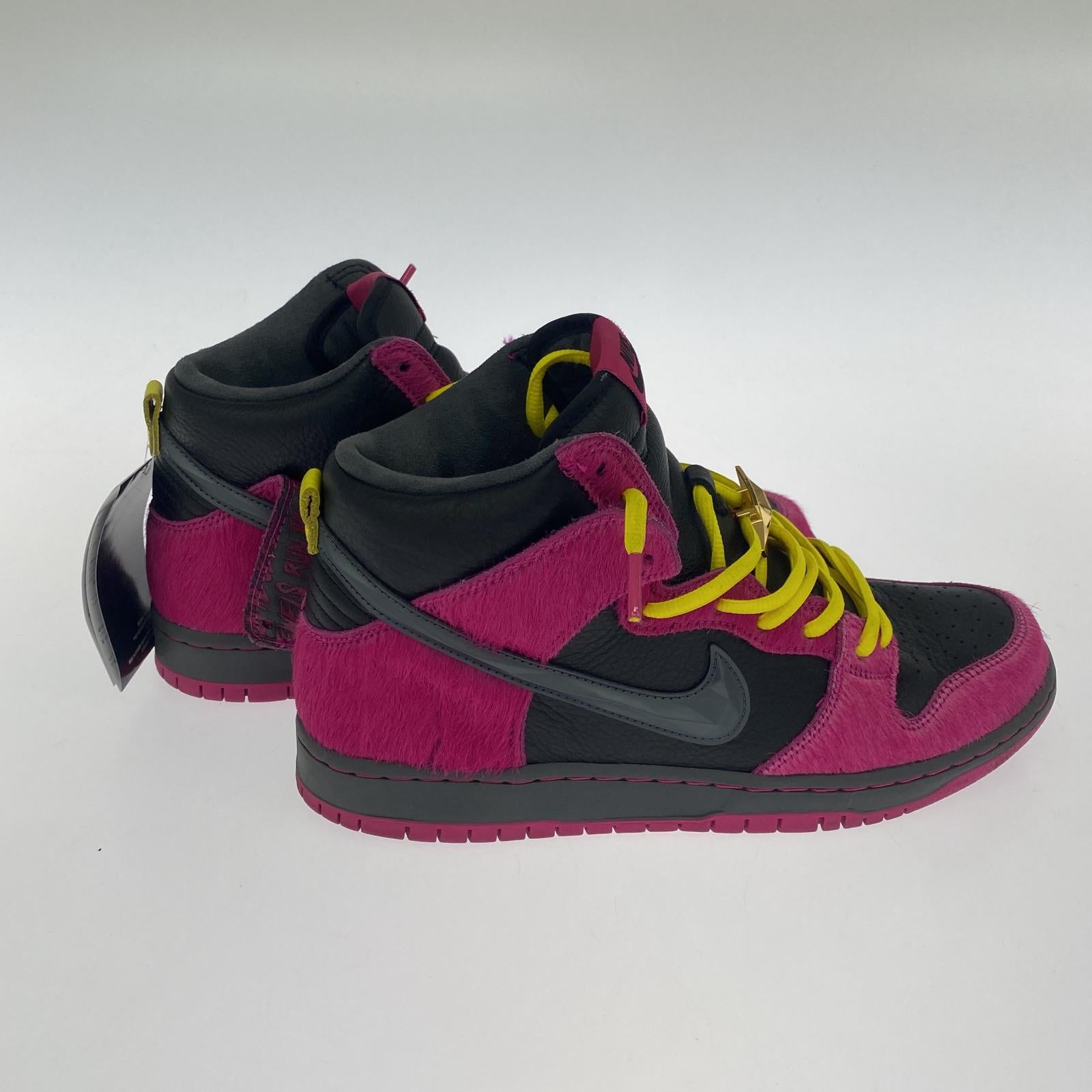 スニーカー NIKE SB DUNK HIGH Run The Jewel Pink&Black DX4356-600 (27.5) 27.5cm (US9 1/2 UK9 EU45)