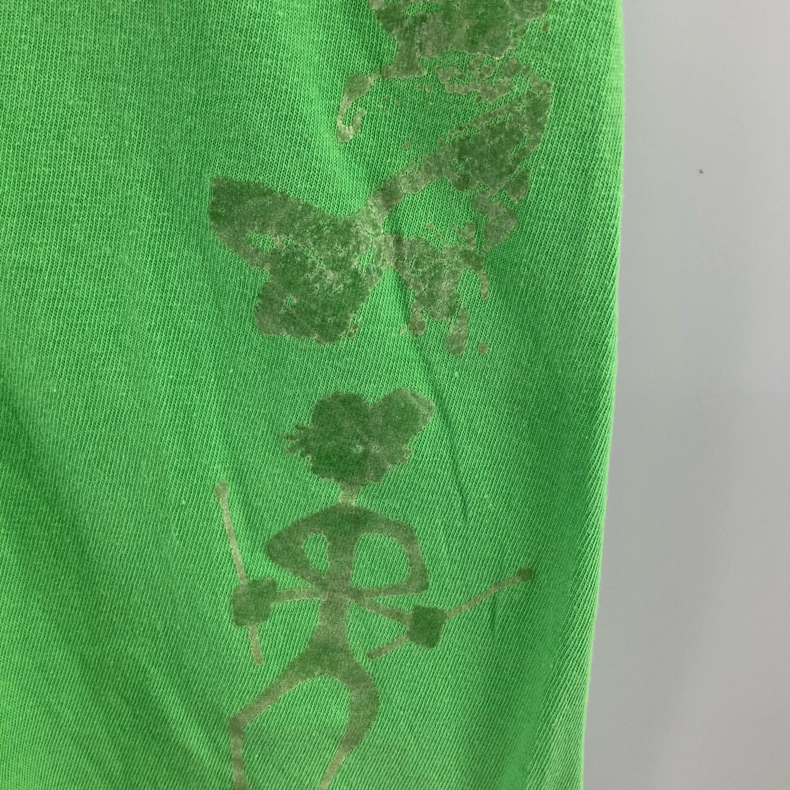 その他トップス STUSSY マルチプリントTee L 黄緑 L