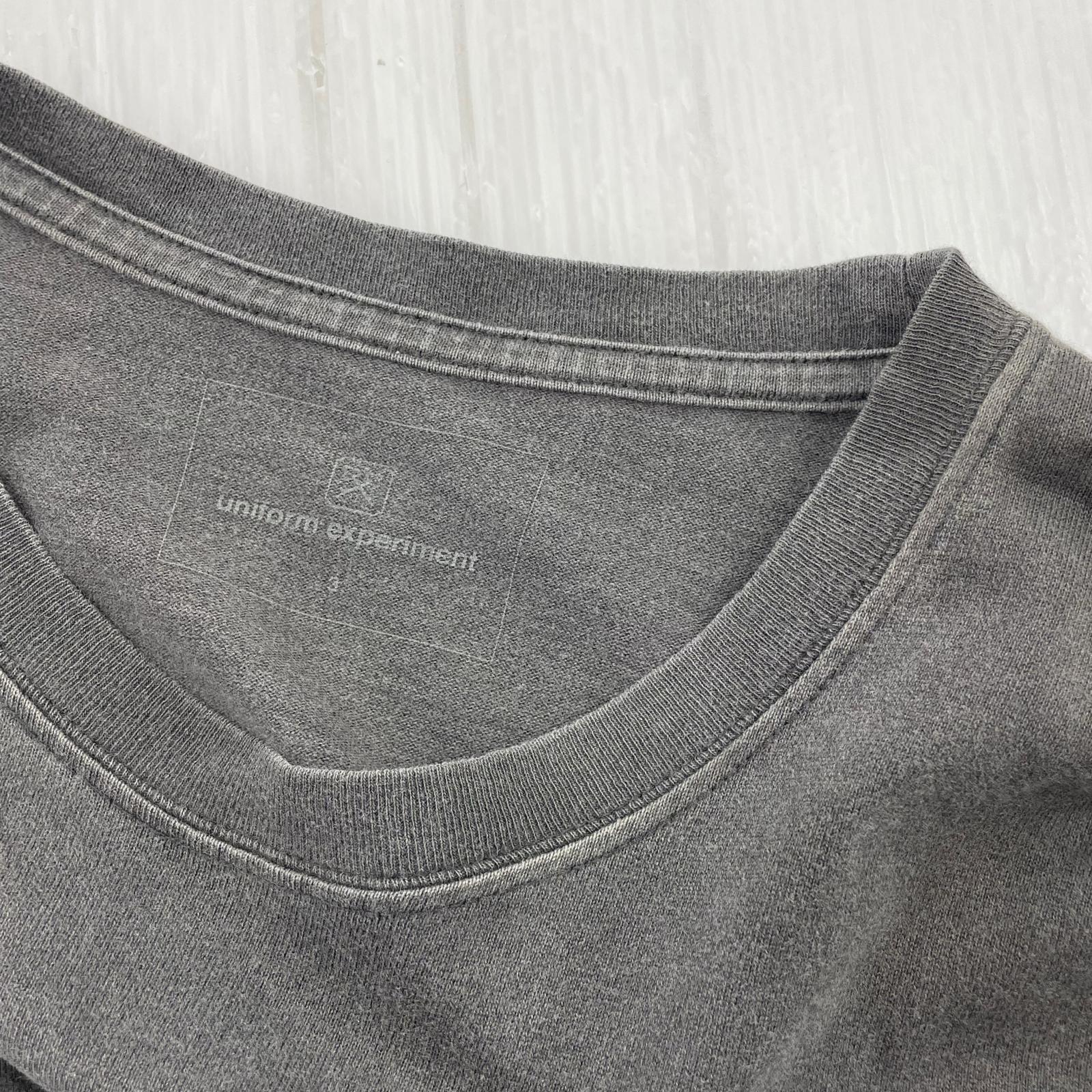 その他トップス uniform experiment ロゴS/Sカットソー 3 ブラック