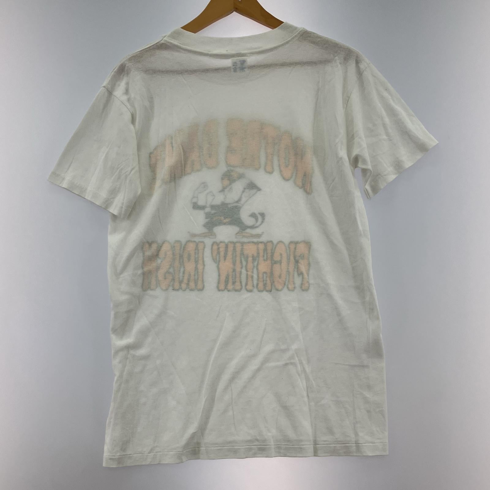 その他トップス Champion 80s NOTRE DAME プリントT M ホワイト