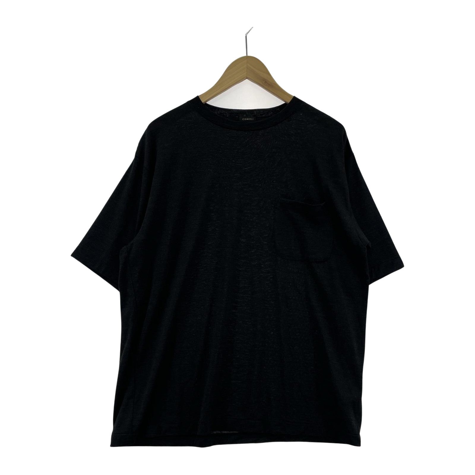その他トップス COMOLI 22SS ウール天竺S/Sカットソー 2 ブラック