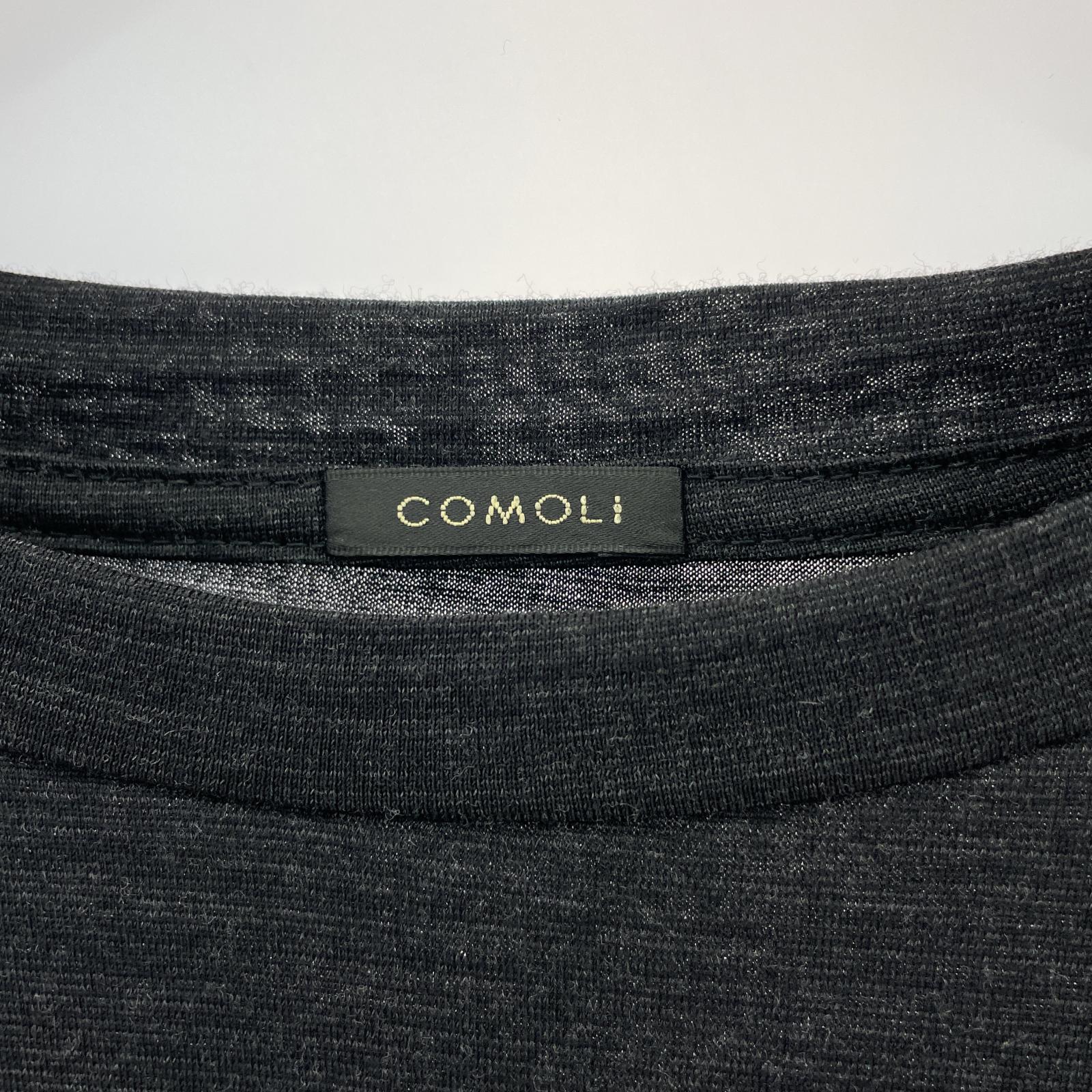 その他トップス COMOLI 22SS ウール天竺S/Sカットソー 2 ブラック