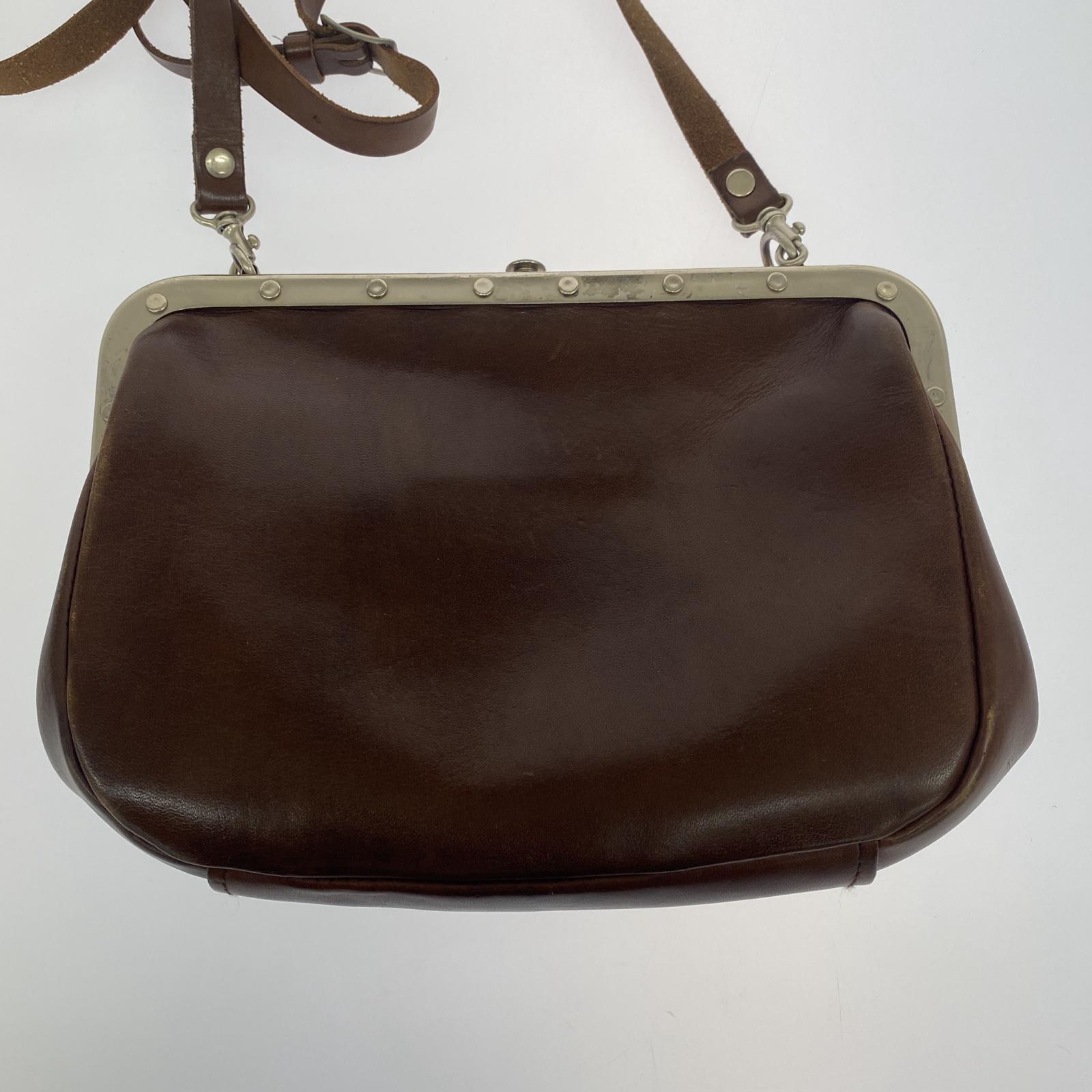 その他バッグ BAGWORKS TRAINMAN レザー ショルダーバッグ ブラウン