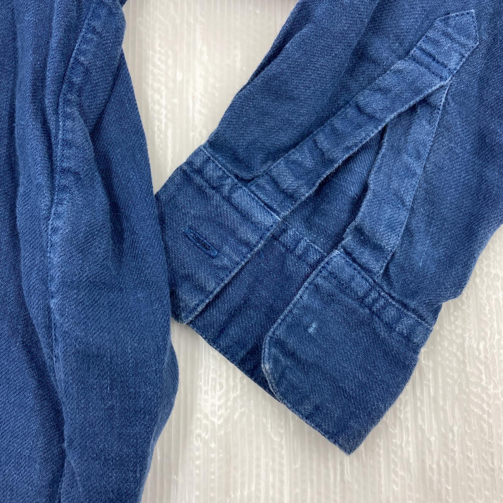 その他トップス HONNETE L/Sリネンシャツ ネイビー