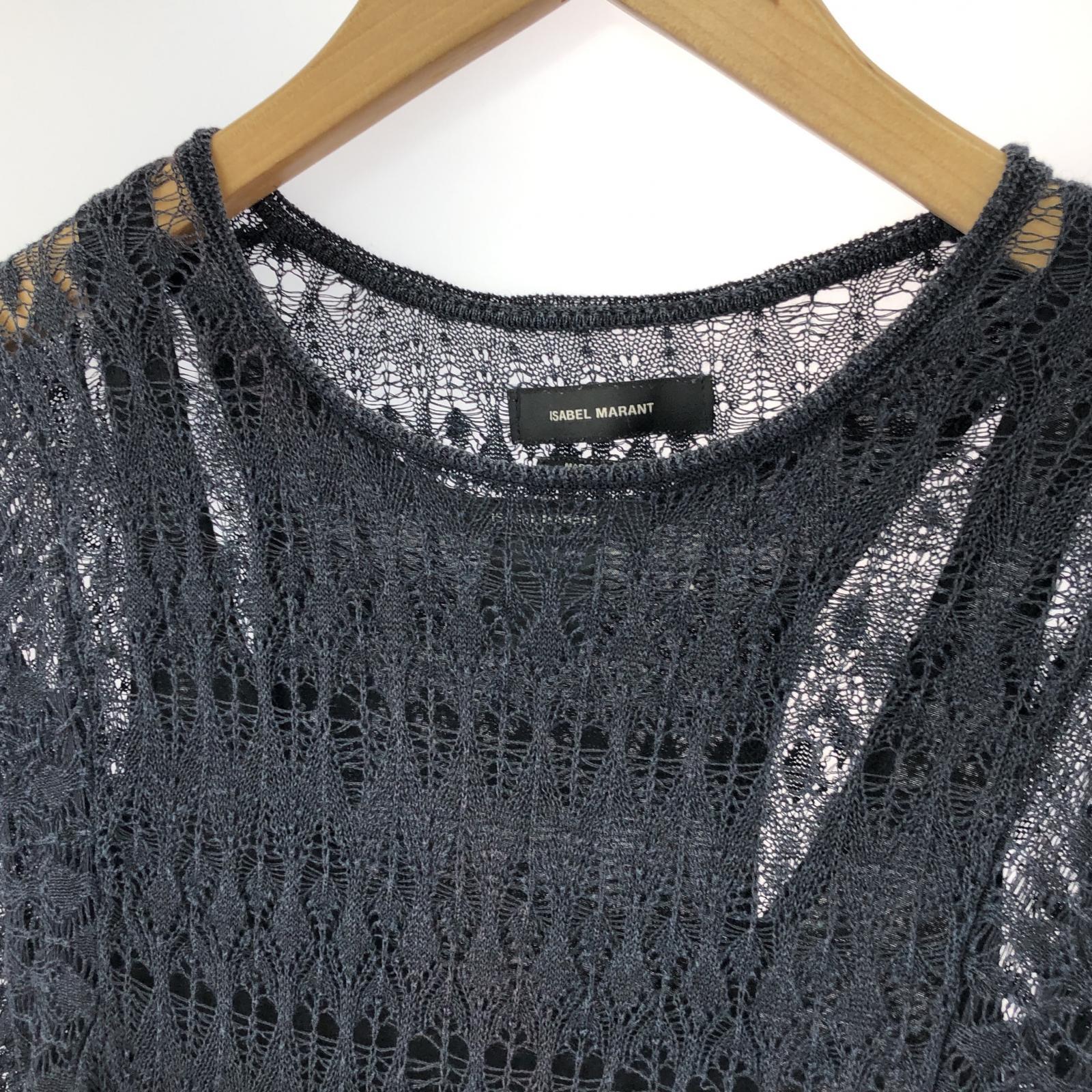 ワンピース ISABEL MARANT リネン混レースワンピース 36 ブラック ブラック