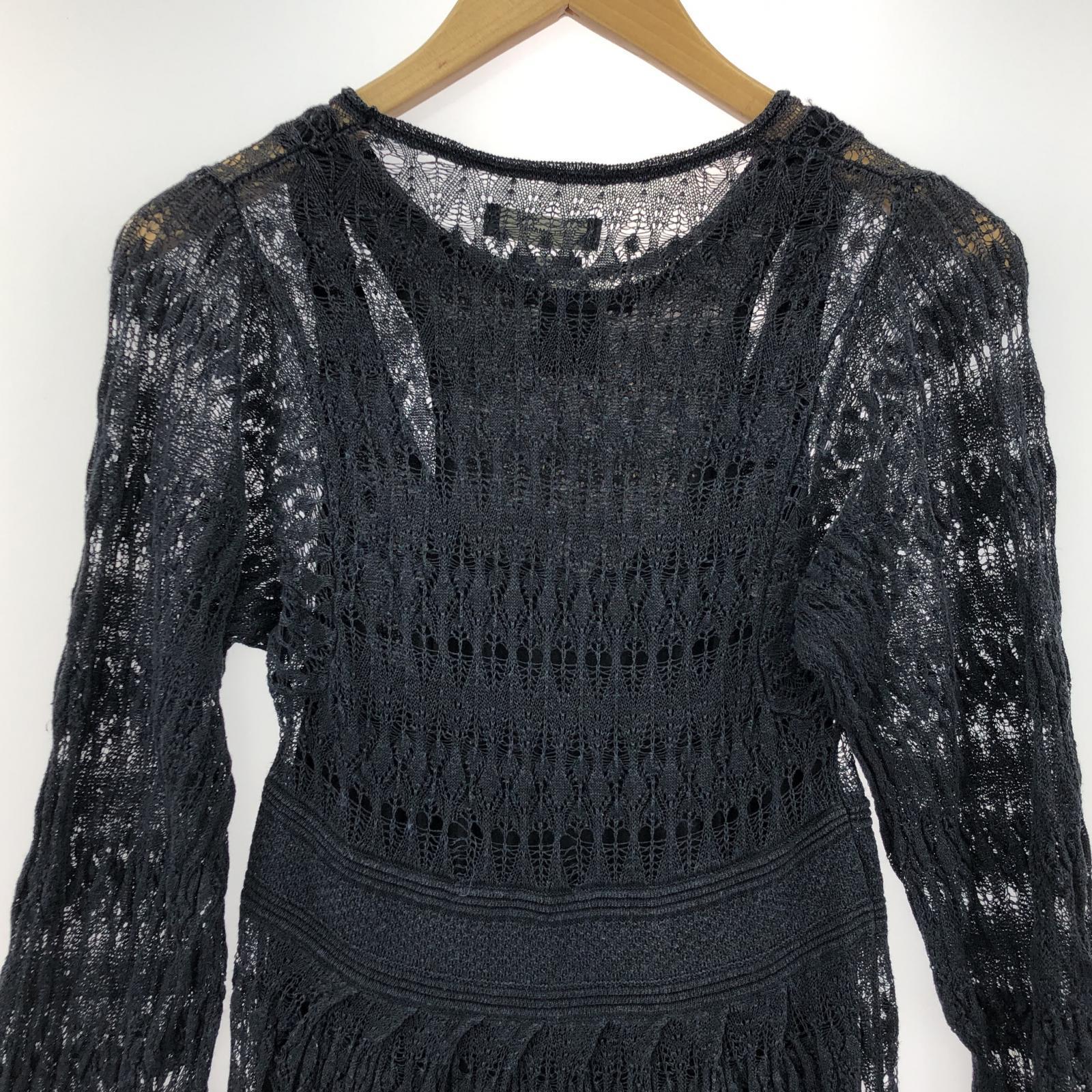 ワンピース ISABEL MARANT リネン混レースワンピース 36 ブラック ブラック
