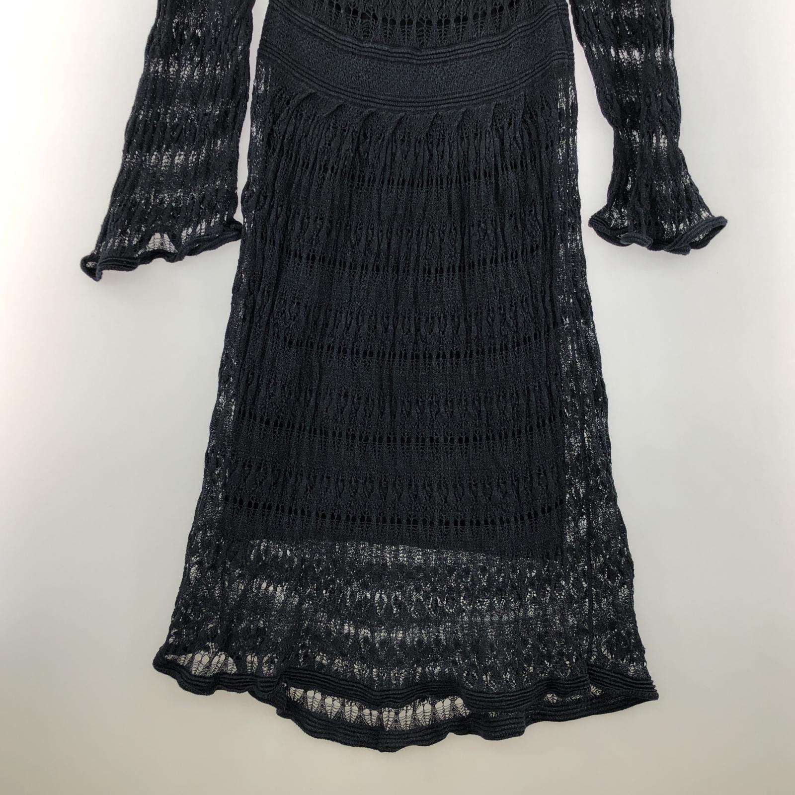 ワンピース ISABEL MARANT リネン混レースワンピース 36 ブラック ブラック