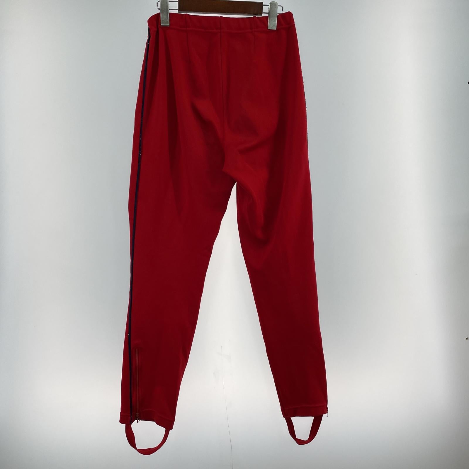 その他ボトムス adidas トラックパンツ 西ドイツ デサント製 L L レッド