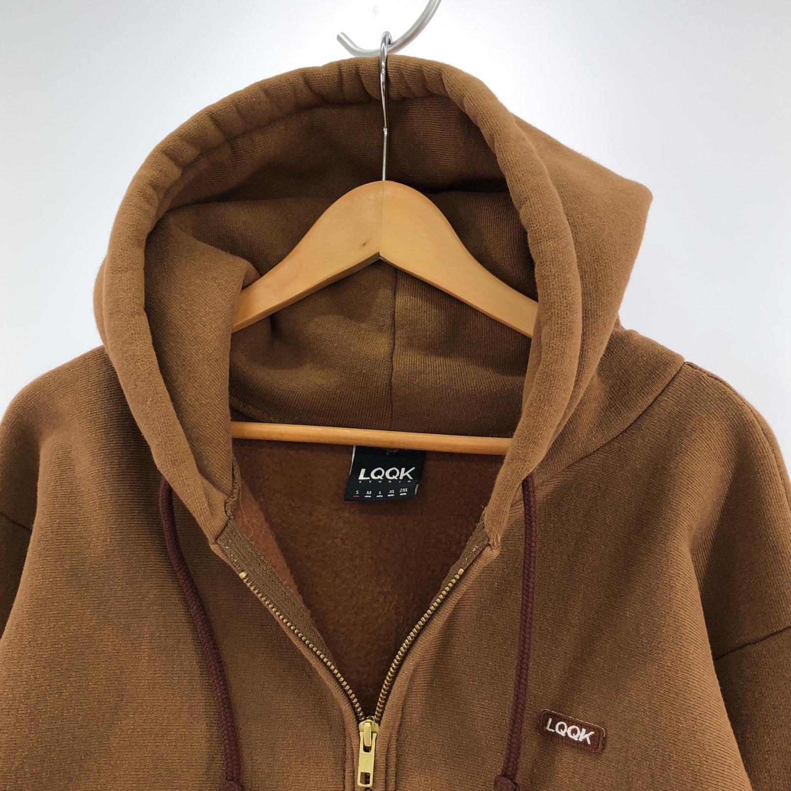 その他トップス LQQK STUDIO パーカー ブラウン S S ブラウン