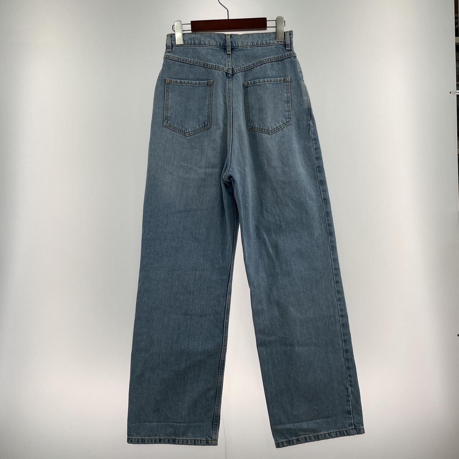 その他ボトムス FRAY I.D 23AW ハイウエストタックデニム(0)青 0 ブルー