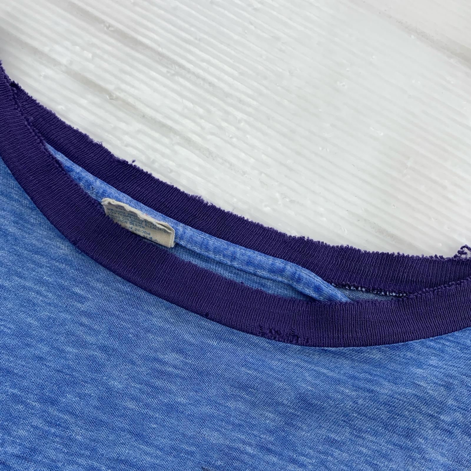 その他トップス Champion OLD カットソー USA製 M ブルー