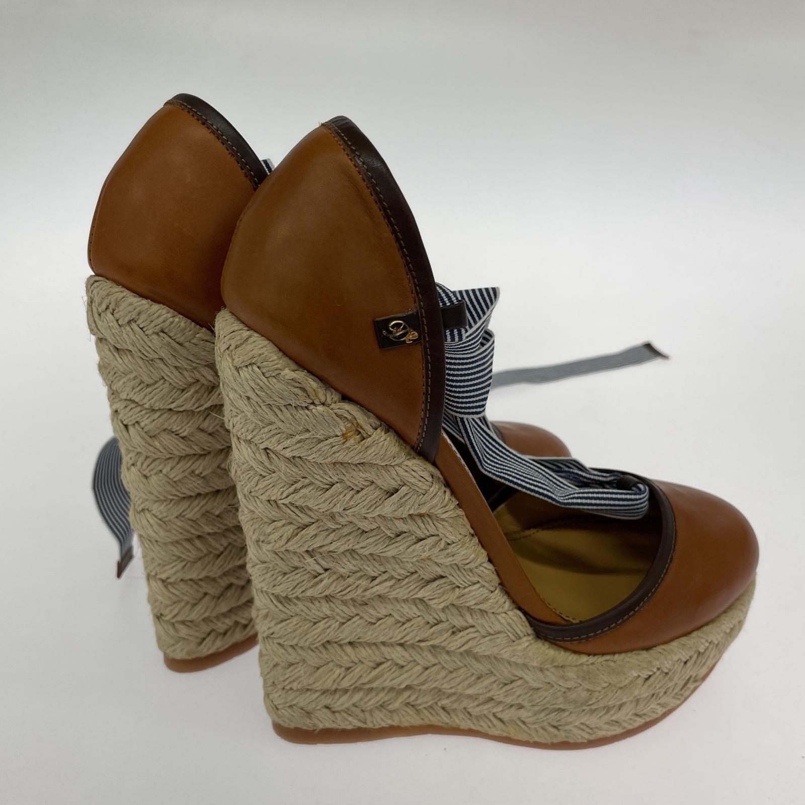 その他靴 DSQUARED2/ストライプリボンエスパドリーユ 23.5cm (US5 1/2 UK5 EU37)