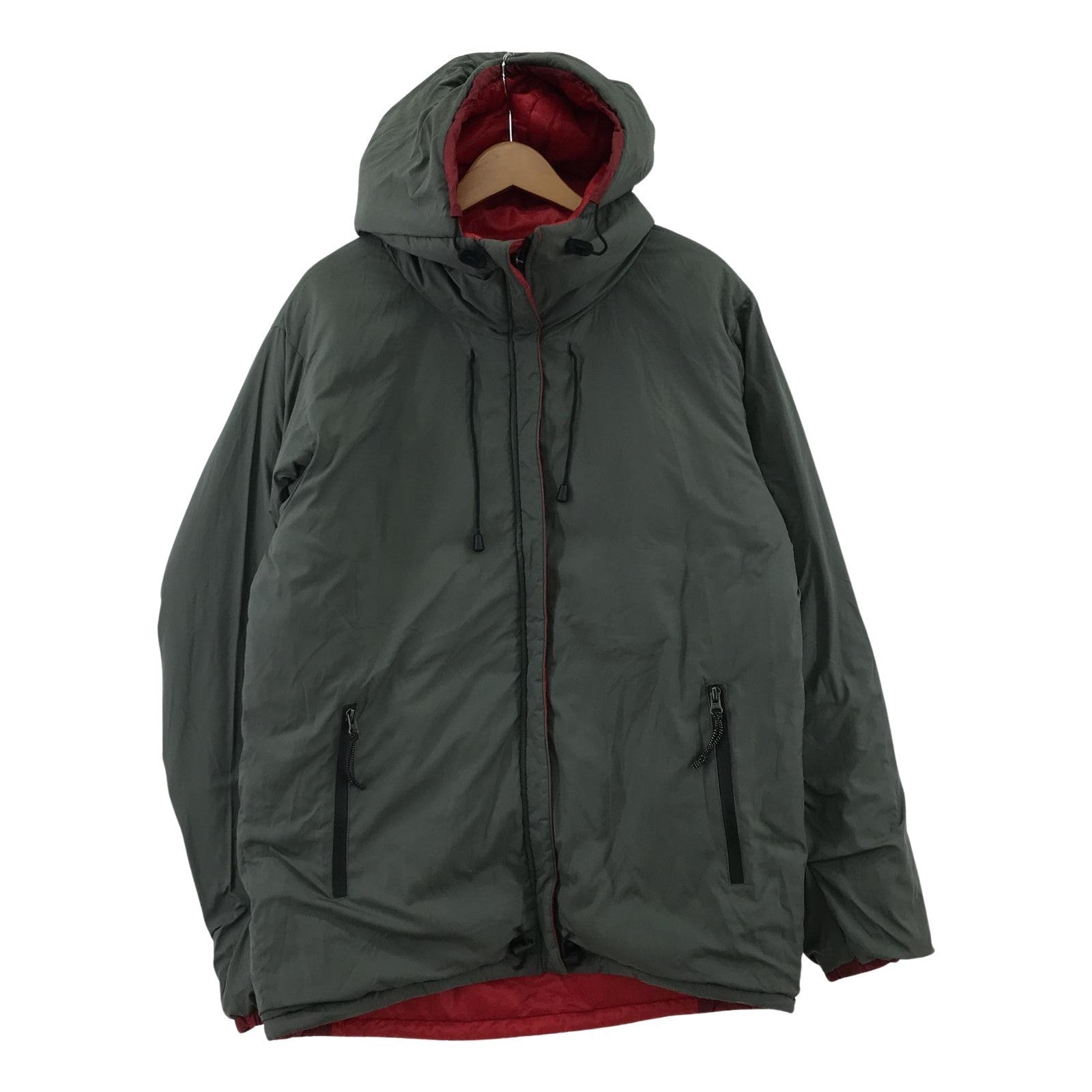その他アウター HENRYLEAR リバーシブルナイロンシンサレートジ L レッド