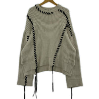 その他トップス MAISON SPECIAL 鬼ワッフルクレイジーステッチニット (1) ホワイト