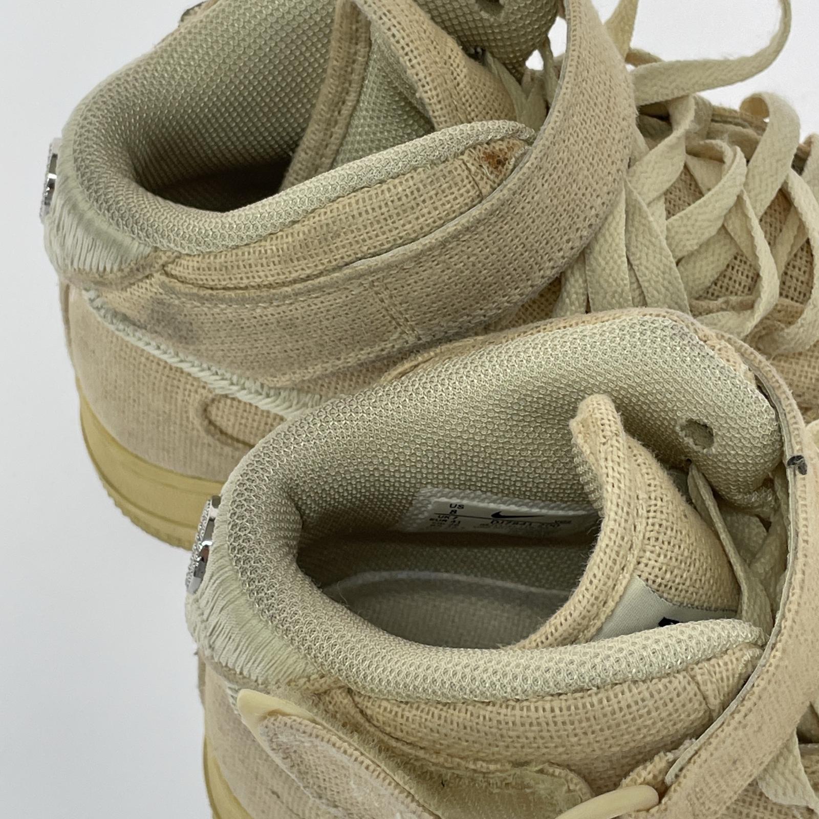 スニーカー STUSSY×NIKE AIR FORCE 1 07 MID SP 26cm 26cm (US8 UK7 1/2 EU42)