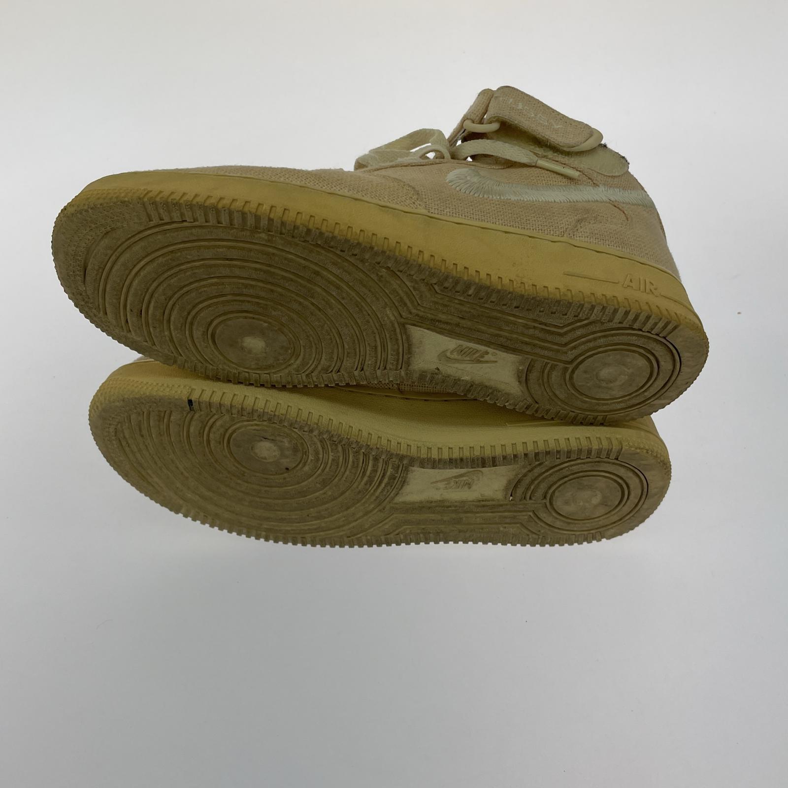 スニーカー STUSSY×NIKE AIR FORCE 1 07 MID SP 26cm 26cm (US8 UK7 1/2 EU42)