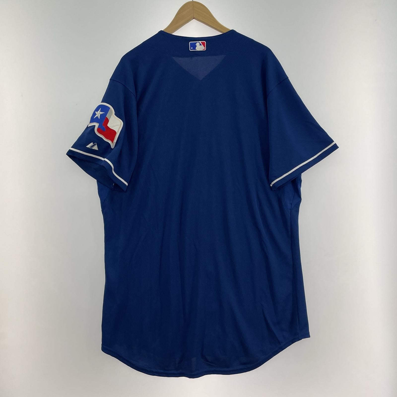 長袖シャツ Majestic MLB TEXAS ベースボールシャツ