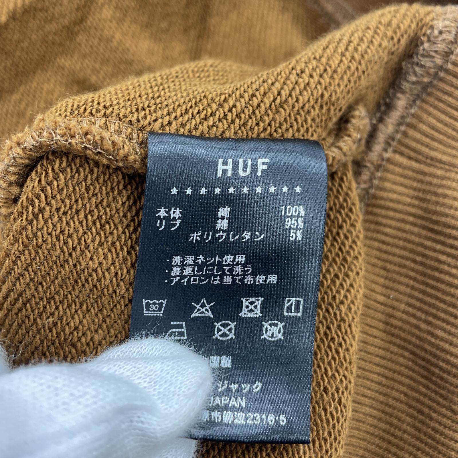 その他トップス HUF SSスウェット/BRN/L L ブラウン