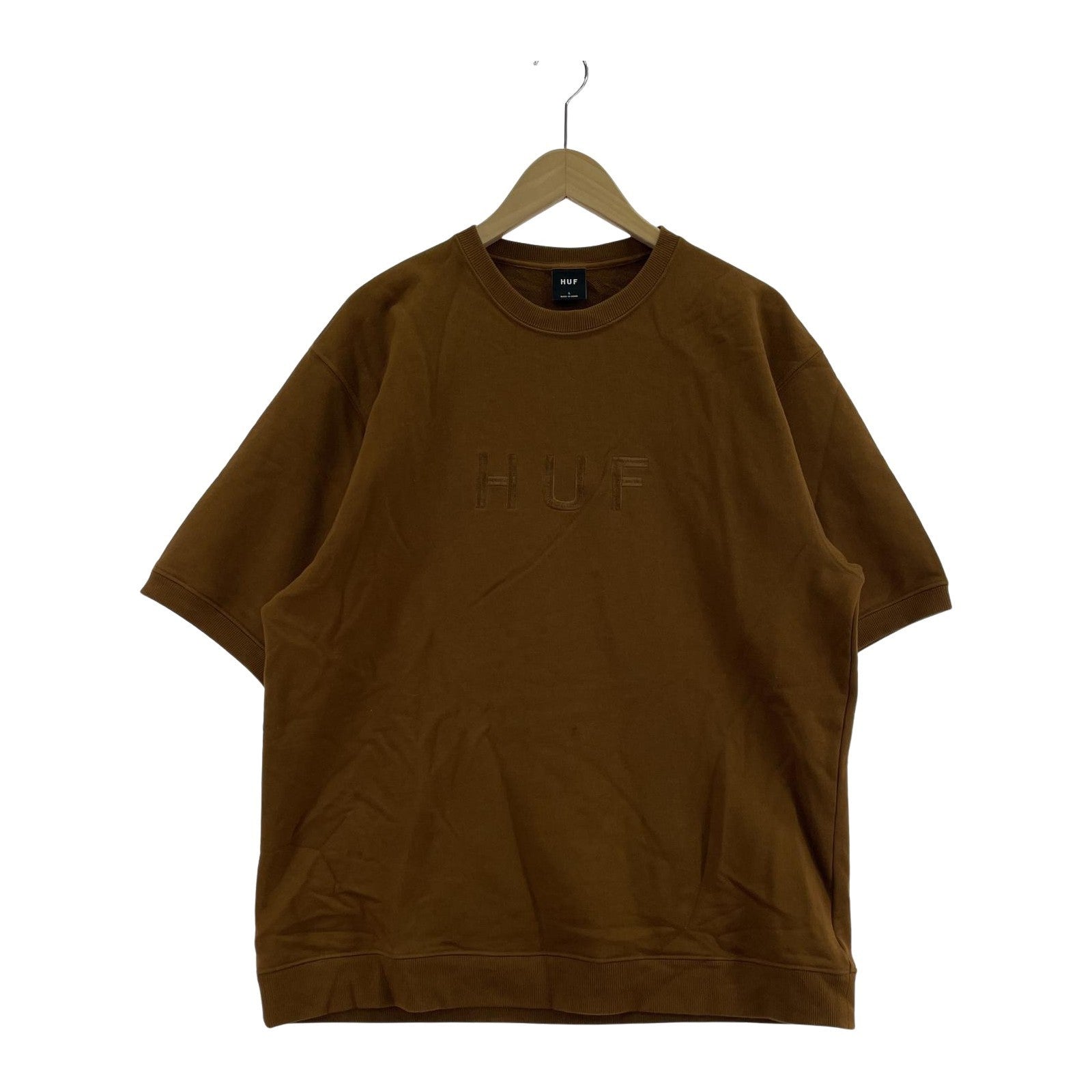 その他トップス HUF SSスウェット/BRN/L L ブラウン