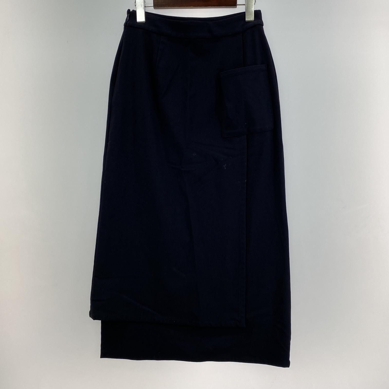 スカート Graphpaper Meryl Nylon Strech Skirt 0 ネイビー 0 ネイビー